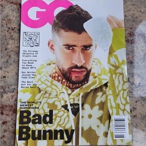 GQ Magazine June/July 2022 Bad Bunny Crypto NFTs Meta Verse Issue Gentlemen's